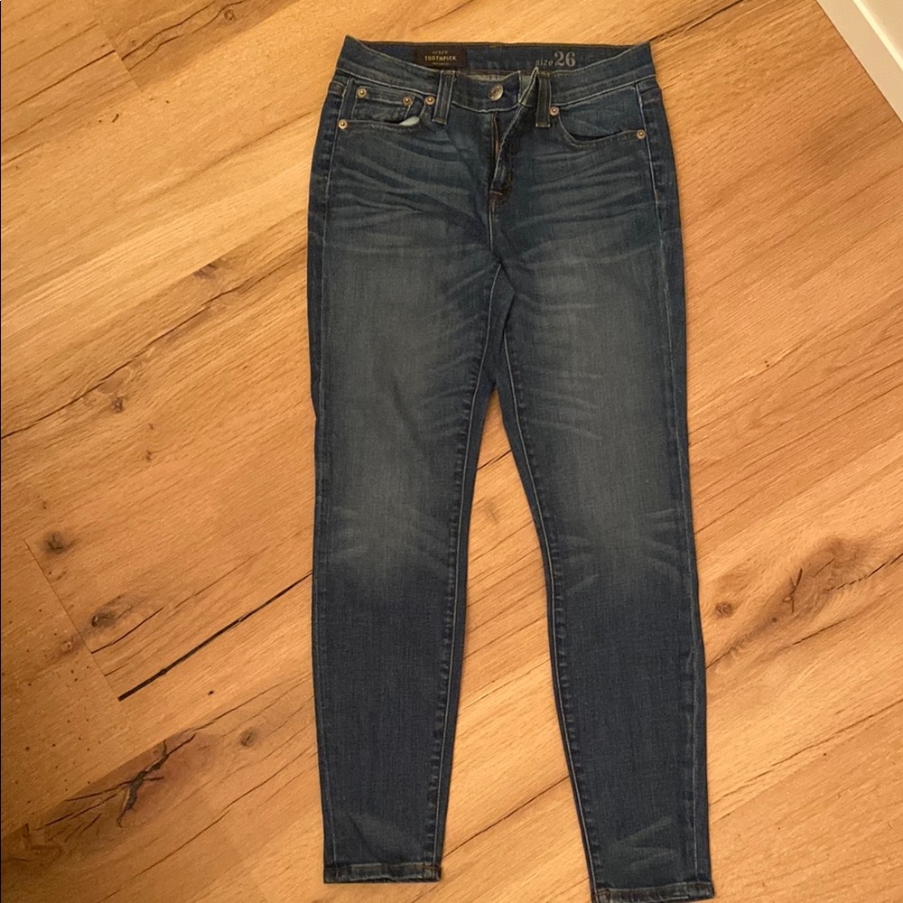 J. Crew Blue Skinny Jeans with Modern Tapered Fit